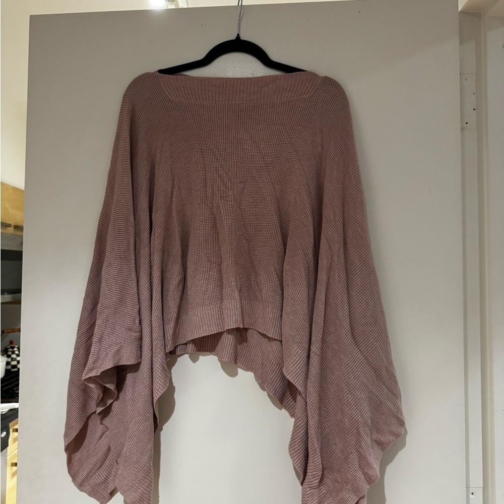lululemon athletica Dusty Rose Ribbed Poncho